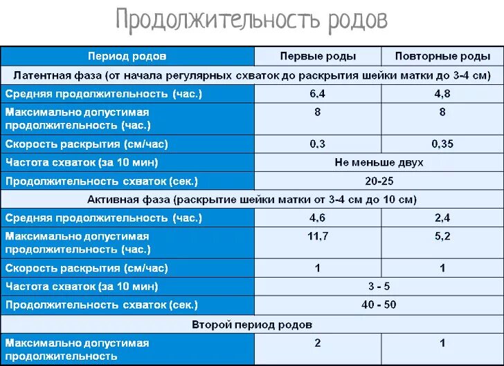 Сколько схваток должно быть. Продолжительность первого периода родо. Длительность схваток. Периодичность и Продолжительность схваток.