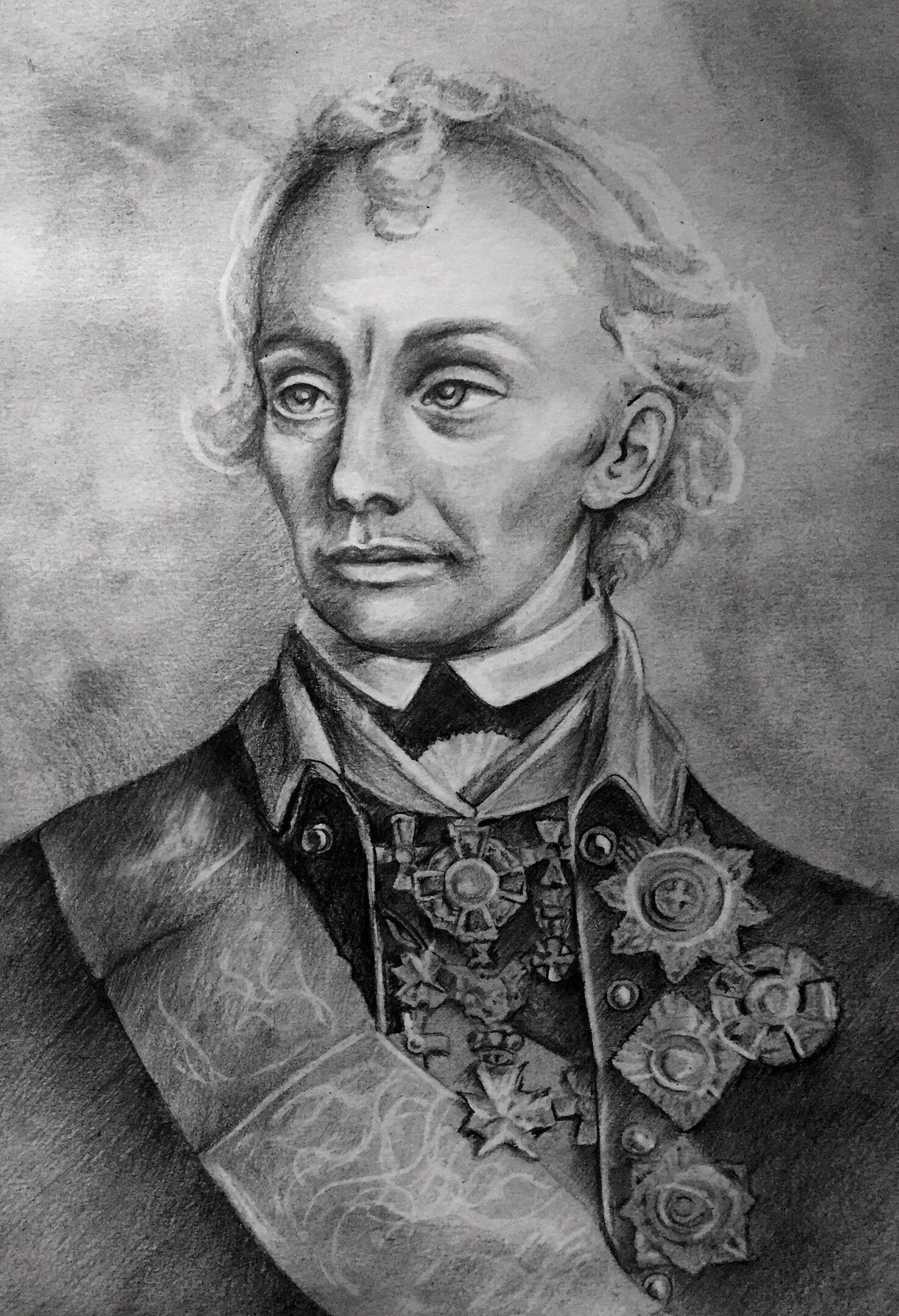 Suvorov. Шмидт портрет Суворова.