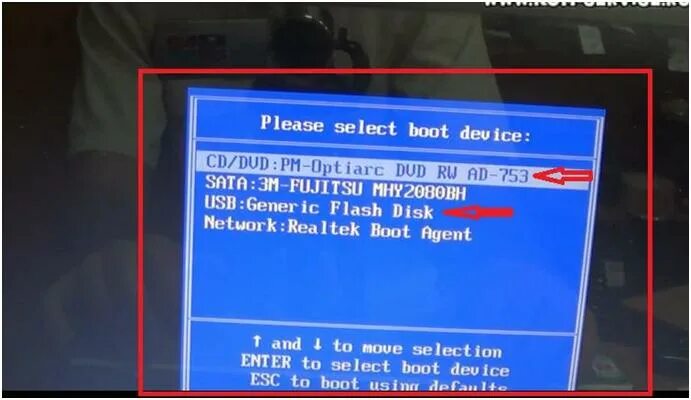 Ноутбук msi установить виндовс с флешки