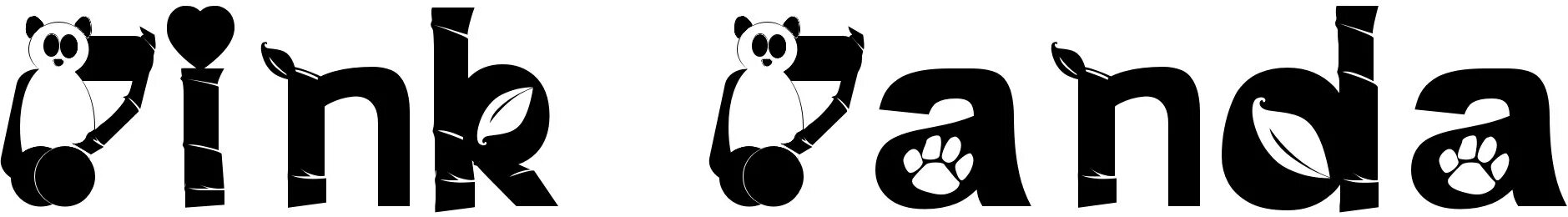 Pat c. Панда шрифт. Панда из шрифта __. Панда красивым шрифтом. Cute Panda шрифт.