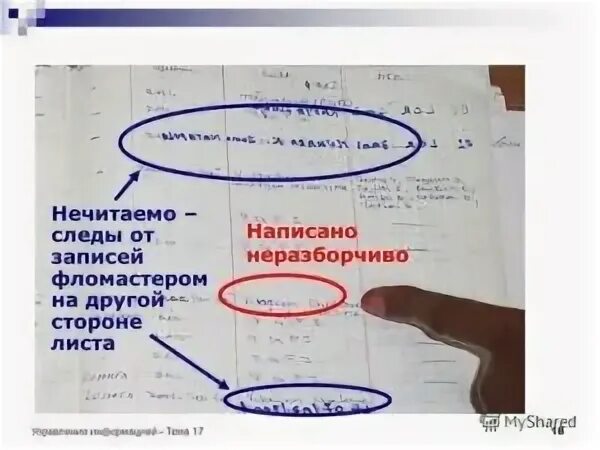 Не читаемый или нечитаемый