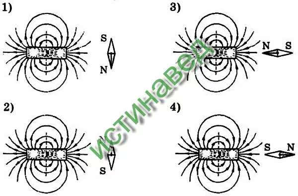 Ученик изобразил рисунок расположения магнитных стрелок. Магнитные стрелки в поле постоянного магнита. Правильное расположение магнитных стрелок. Рисунок правильного расположения магнитного поля. Положение магнитной стрелки в магнитном поле.