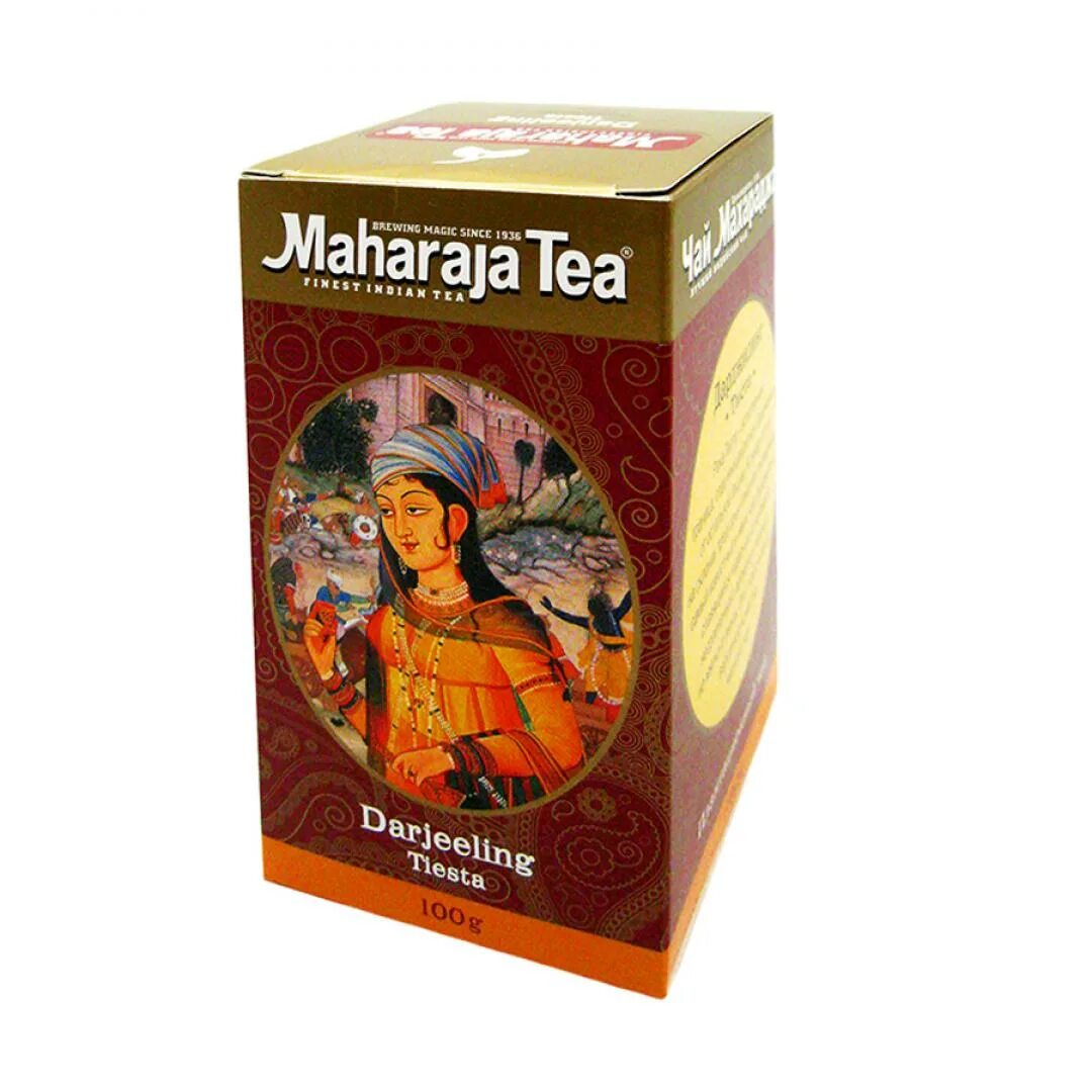 Чай дарджилинг купить. Чай чёрный Maharaja Tea Darjeeling Tiesta индийский байховый. Дарджилинг чай Махараджа. Чай Махараджа 100г. Индийский чай Махараджа.