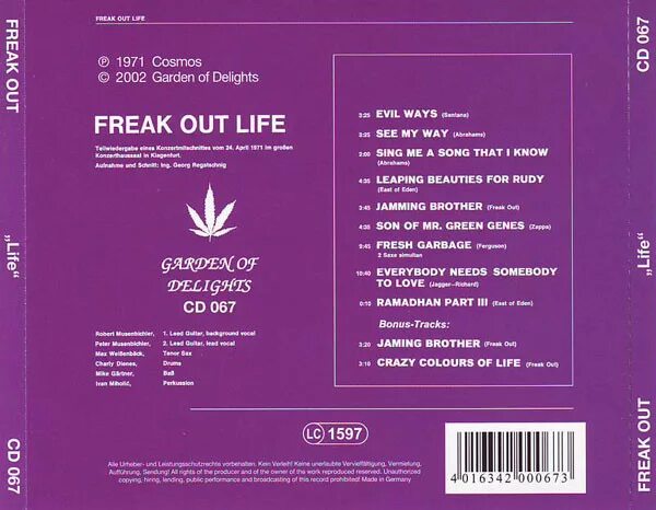 Bite out of life. Freak out Life - 1971. To Freak out. Альбом Freak out! (1966).