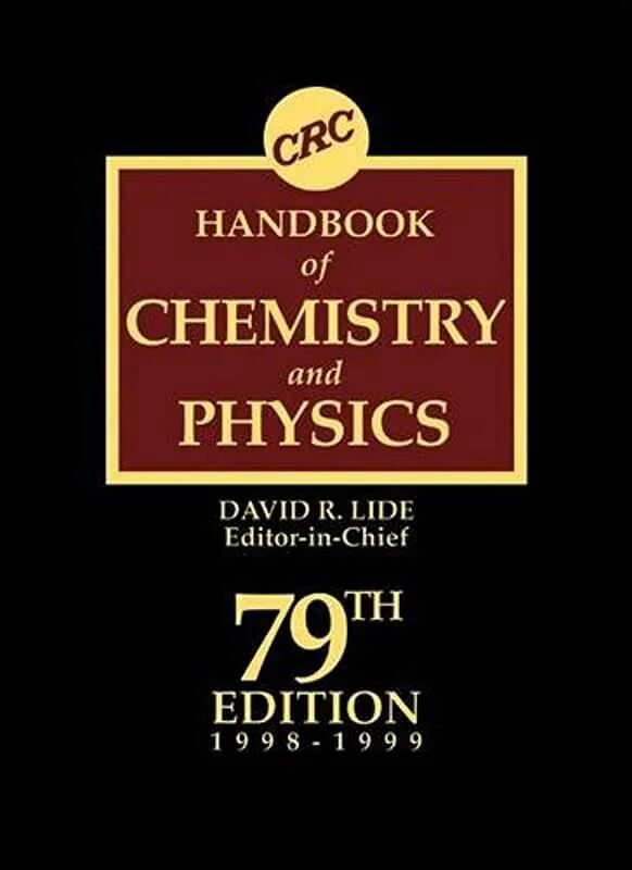 CRC Handbook of Chemistry and physics книга. CRC Handbook of Chemistry and physics: a ready-reference book of Chemical and physical data.