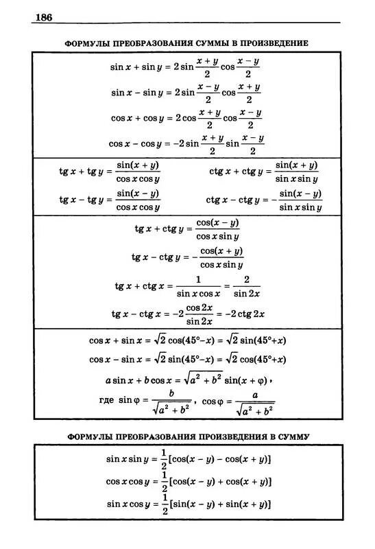 Формулы преобразования произведений функции. Формулы преобразования тригонометрических функций. Формулы суммы тригонометрия. Тригонометрические формулы разности. Формулы преобразования тригонометрических функций в сумму.