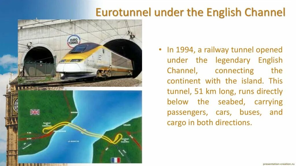 Channel tunnel текст