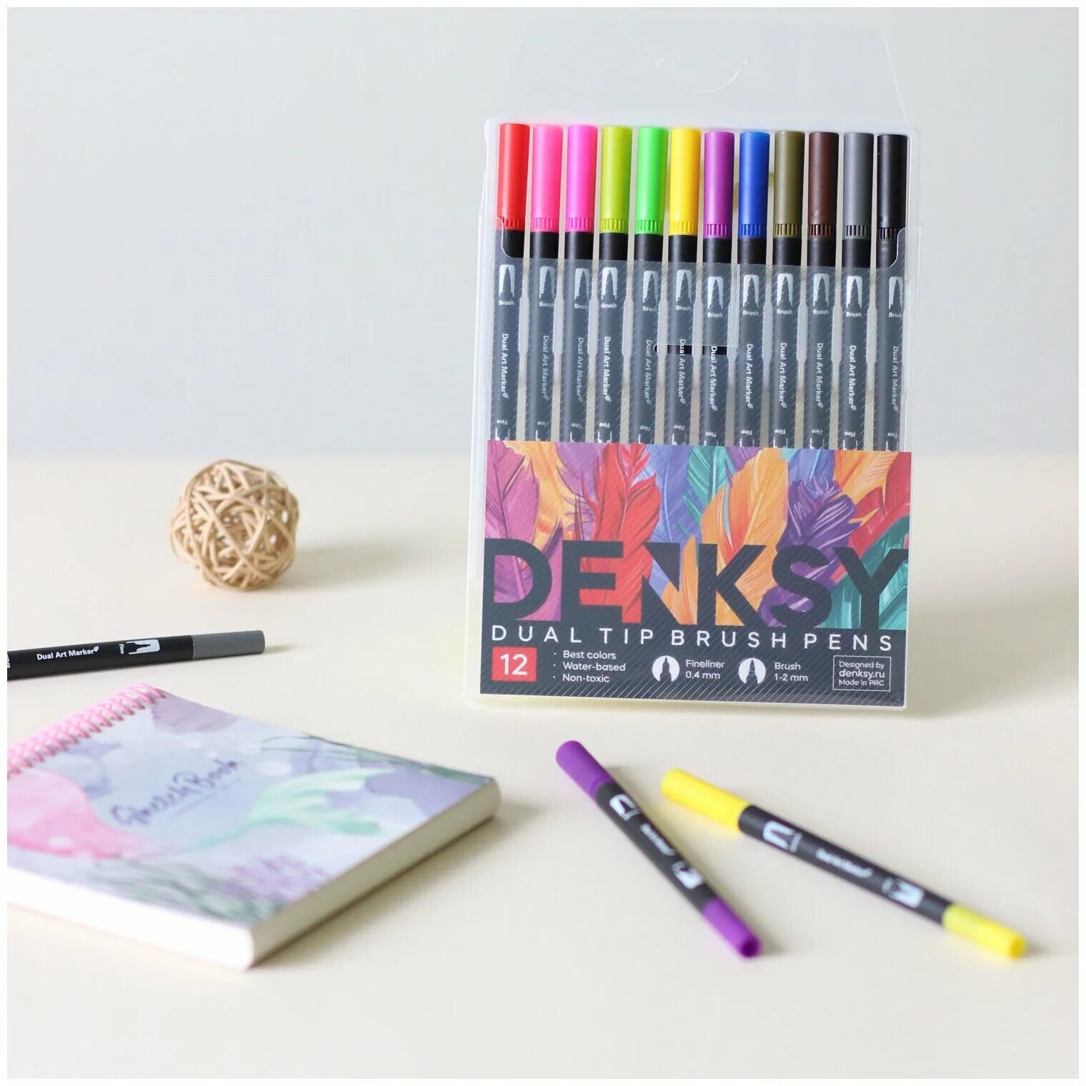 Акриловые маркеры denksy 20 цветов с наконечником 3 мм. Маркеры аква denksy. Акриловые маркеры denksy 20 цветов с наконечником 3 мм. Акриловые маркеры denksy 20 цветов с наконечником 3 мм. Фломастеры в белом корпусе.