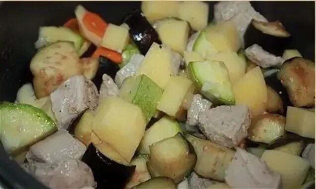 Баклажаны с мясом в мультиварке