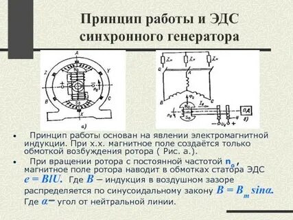 Магнитное поле синхронных генераторов