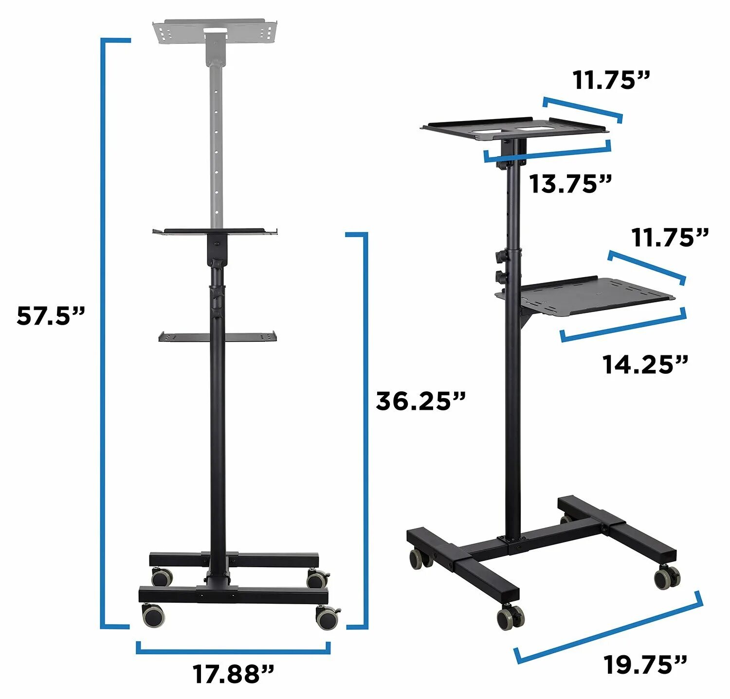 Стойка для проектора напольная ITECH TS-8. Подставка ITECHMOUNT TS-8 черный. Подставка-столик для проектора тех-1090420. Компьютерный столик ts14030.