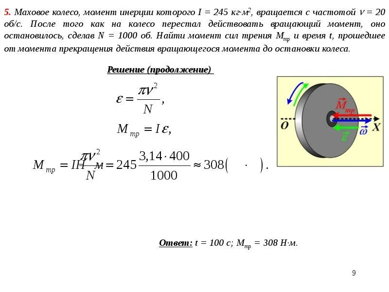 Какой должен быть момент. Угловая скорость махового колеса. К валу приложен вращающий момент 100 н м на вал насажено колесо 50 см. Момент инерции колеса калькулятор. Маховое колесо момент инерции которого 245.