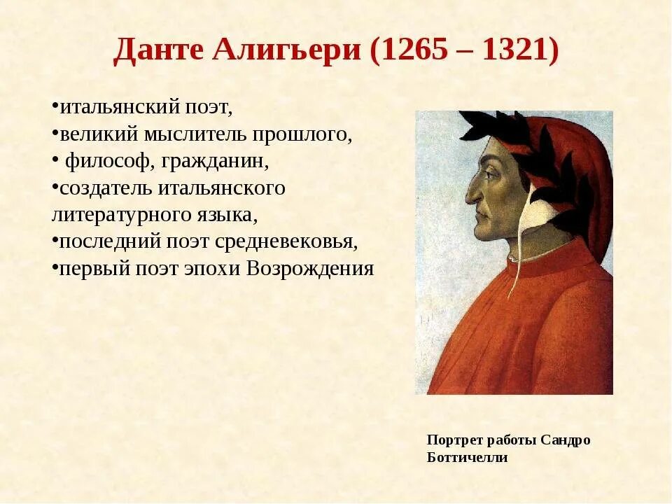 Данте 1265 1321. Данте Алигьери (1265-1321). Данте Алигьери (1265 – 1321), итальянский поэт, мыслитель, Богослов. Творчество Данте Алигьери (1265–1321. Данте алигьери философия