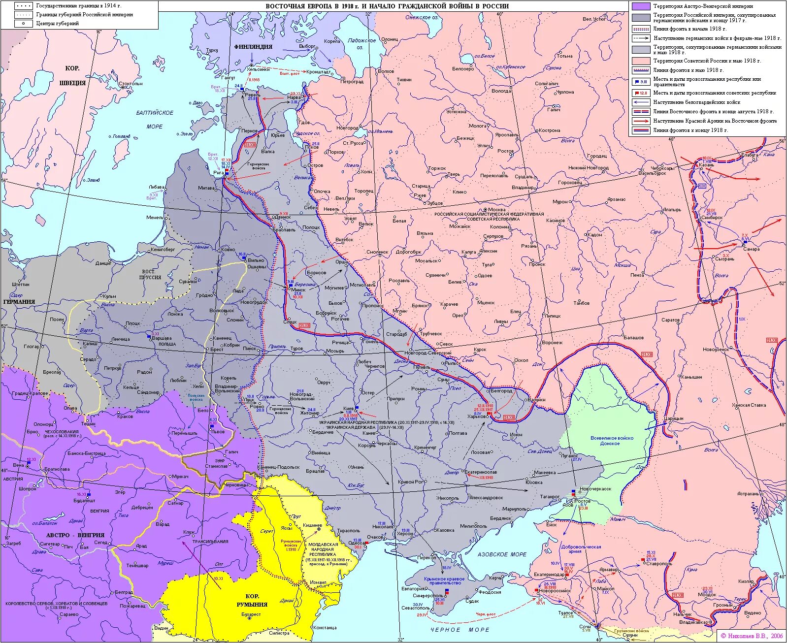 Изменение границ восточной европы. Украина на карте Европы в 1918 году. Восточная Европы 1918 г.