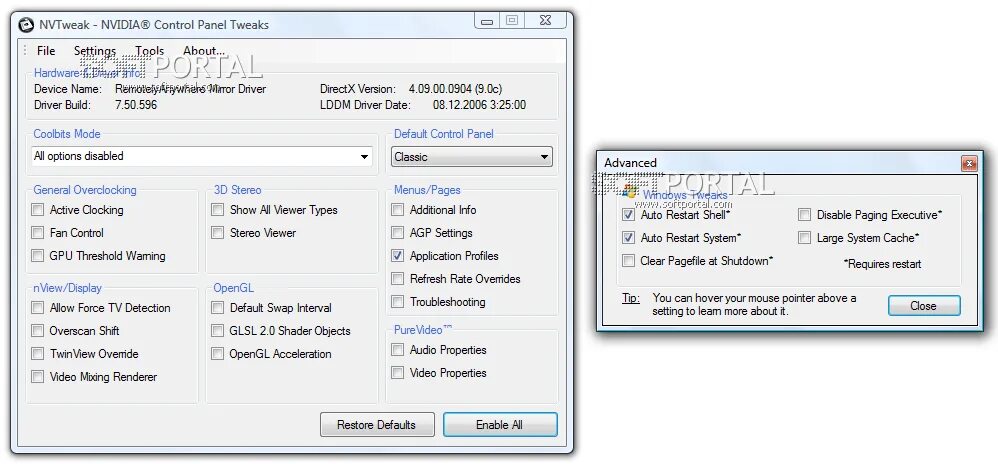 Nvidia system tools. Nvidia system tools