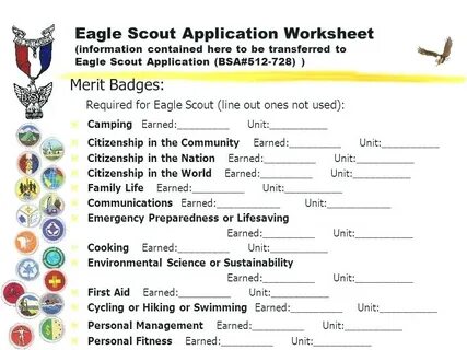 Application worksheet
