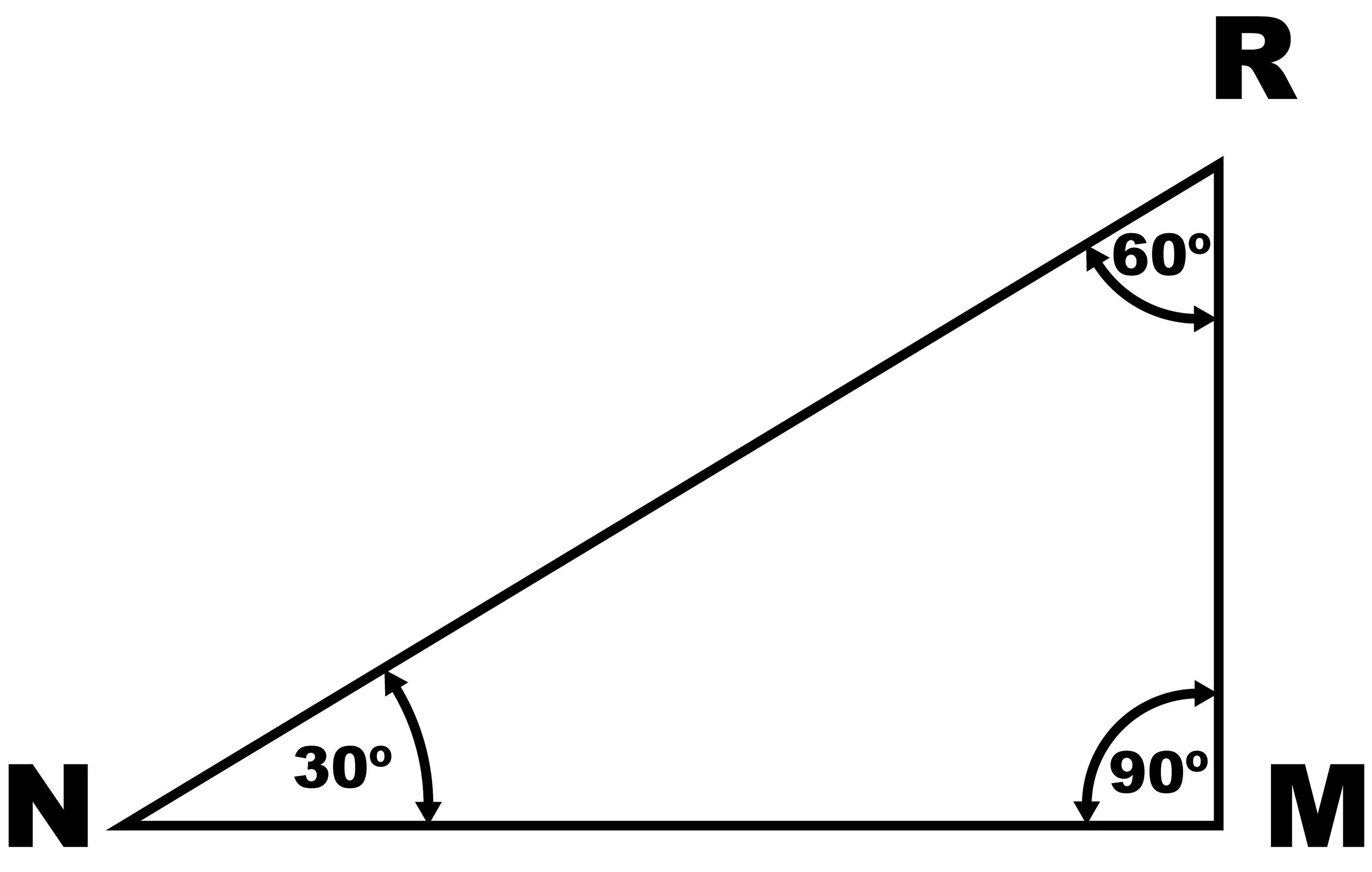 Углы прямоугольного треугольника 90 60 30. 30 60 90 Градусов углы треугольника. Угол 30 градусов в прямоугольном треугольнике. Треугольник 90 60 30 градусов.