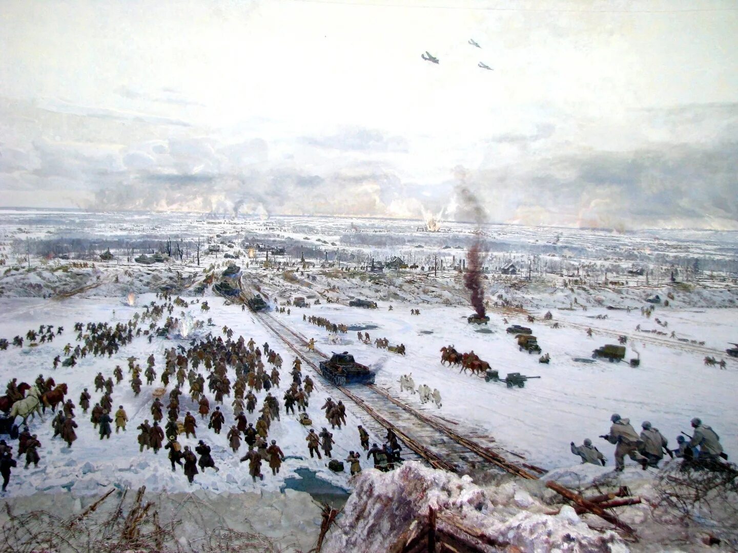 Диорама прорыв блокады Ленинграда. Операции ленинградской битвы