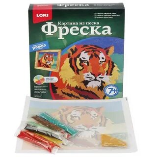 Фреска цветного песка