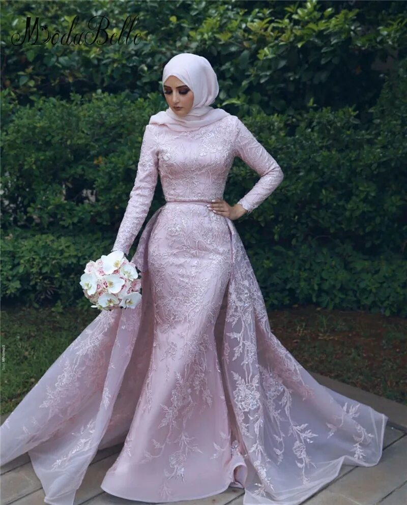 Мусульманские платья для свадьбы. Wedding dress hidjab. Свадебные платья хиджабы для невесты. Мусульманские свадебные платья. Свадебные платья трансформеры 2022 для мусульманок.