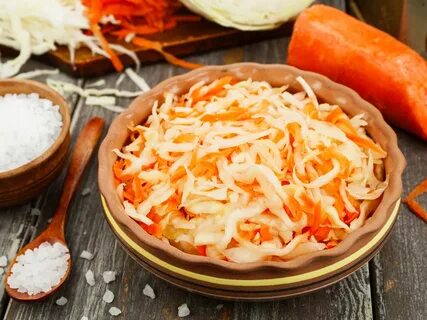 Капуста квашеная шинкованная с морковью