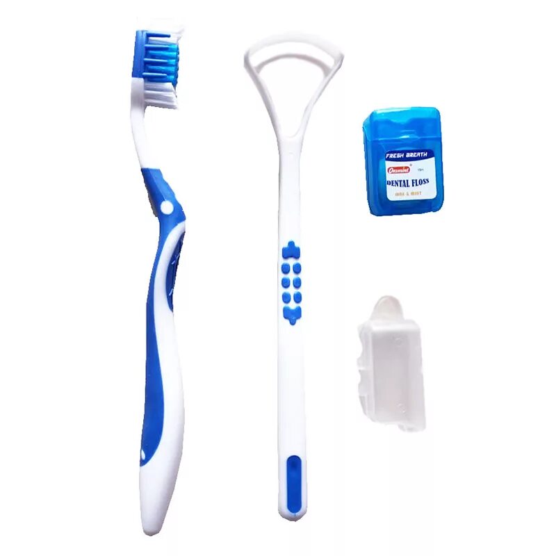 Щетка для полости рта. Зубной набор (зубная паста 4гр + щётка) Classic Dental Kit фр-00001588. Accessory Kit 4 ёршик для чистки зубных протезов. Щетки стоматологические для гигиены. Чистка зубов щеткой.