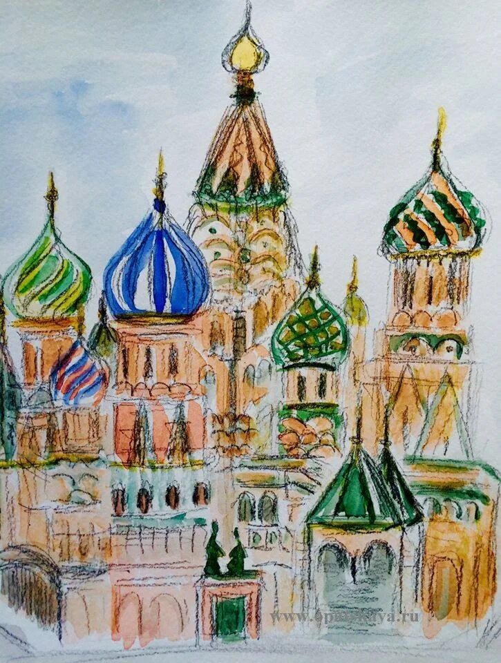 Как нарисовать храм василия блаженного. Храм василия блаженного акварель. собор василия блаженного рисунок 4 класс. рисунок храма василия блаженного 4 класс. рисунок собора василия блаженного цветными карандашами.