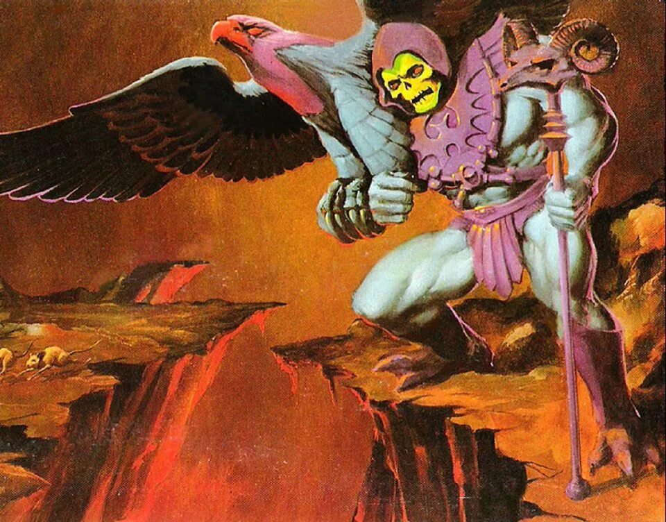 Masters of the Universe Skeletor. He-man & the Masters of the Universe арт. Властелины Вселенной скелетор.