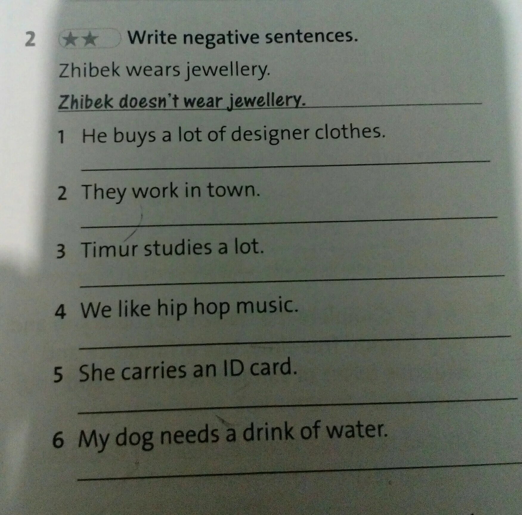 Write negative sentences. Write negative sentences as in the example. Задания 3 write the negative sentences ответы. Rewrite the sentences in the negative. Write negative sentences use short forms