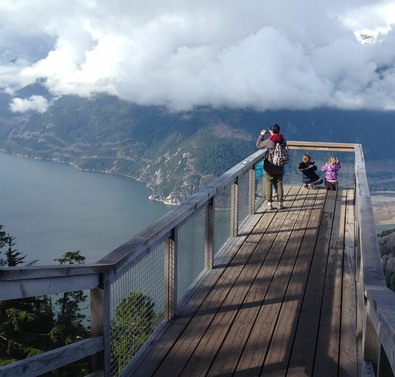 Viewing platform. Sea to sky. viewing.