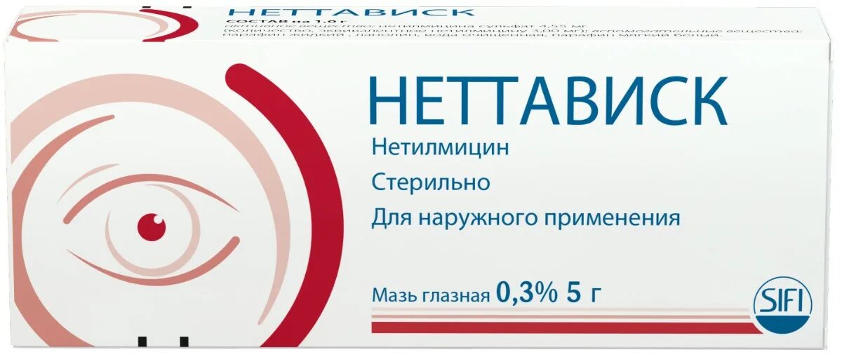 Неттависк глазная. Неттависк мазь глазн 0,3% 5г. Неттацин глазные капли. Нетавикс глазная мазь. Нетилмицин мазь глазная.