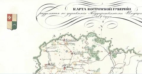 Карта костромского уезда