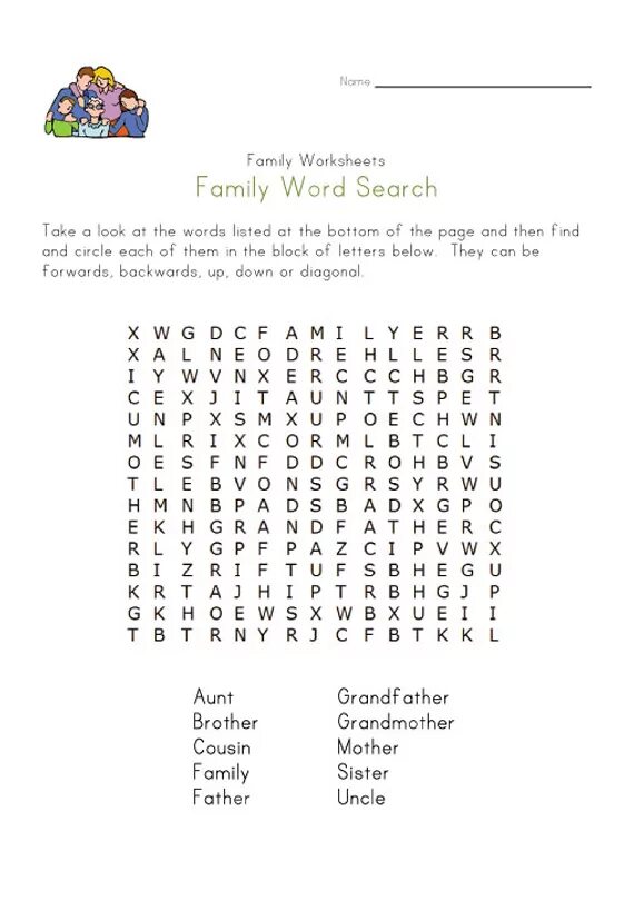 Family members Wordsearch for Kids. Wordsearch семья. Family members Wordsearch 2 класс. Family в английском языке упражнения.