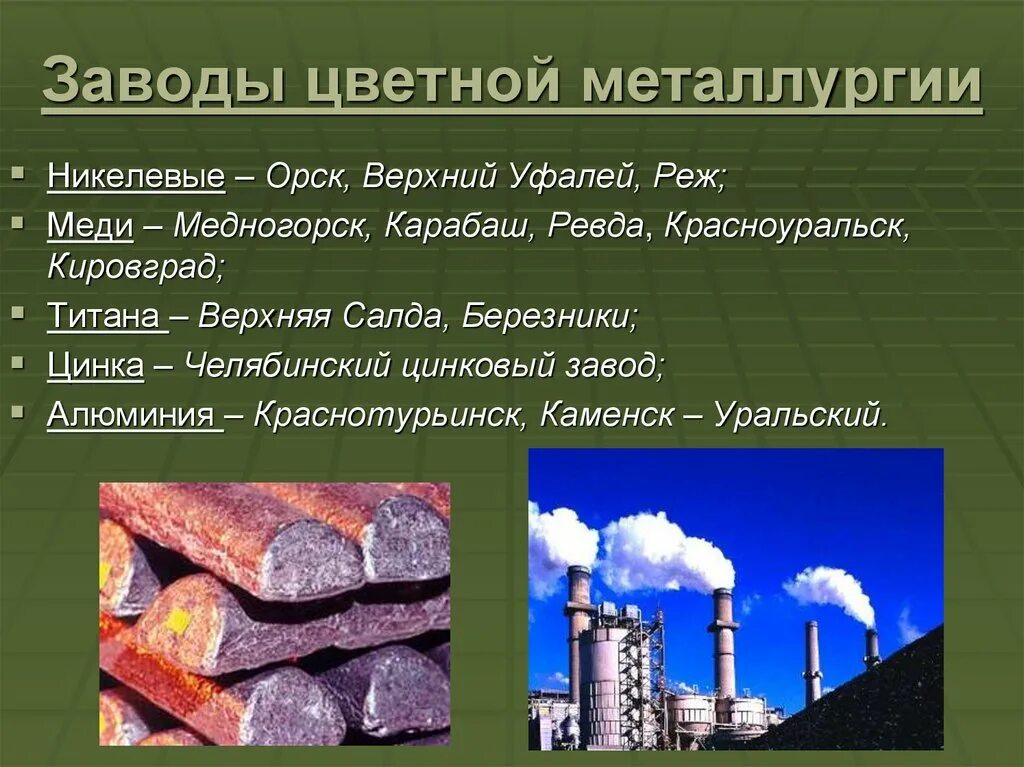 Какая металлургия на урале