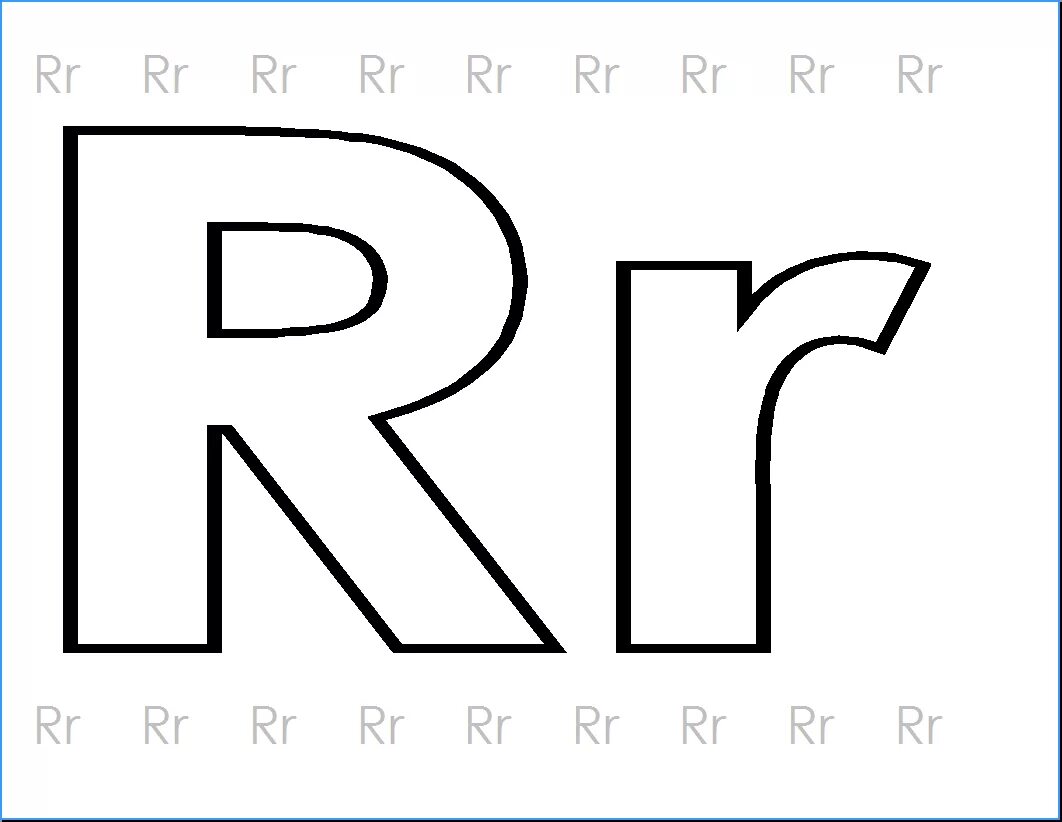 Контур на английском. Английская буква р. Английский алфавит буква r. Трафарет буквы r. Английская буква р маленькая.