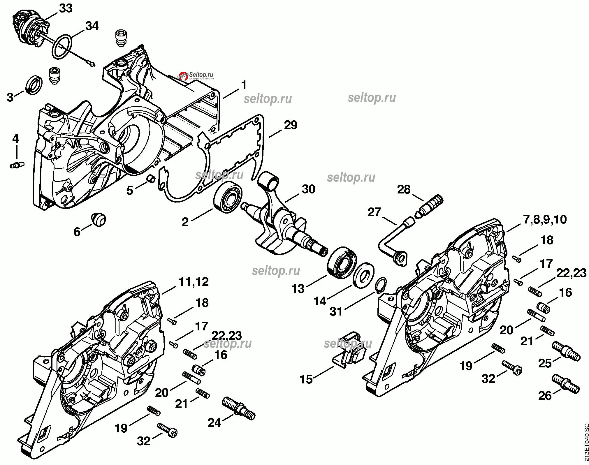 Бензопила Stihl MS 180 ? Поршневая группа, ремонт, сервисный центр Штиль в СПБ