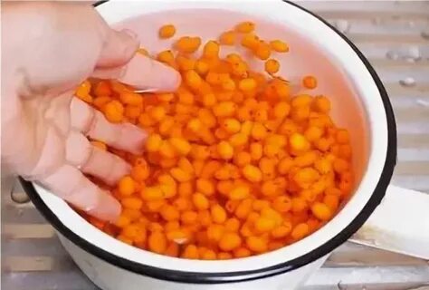 Замороженный сок облепихи