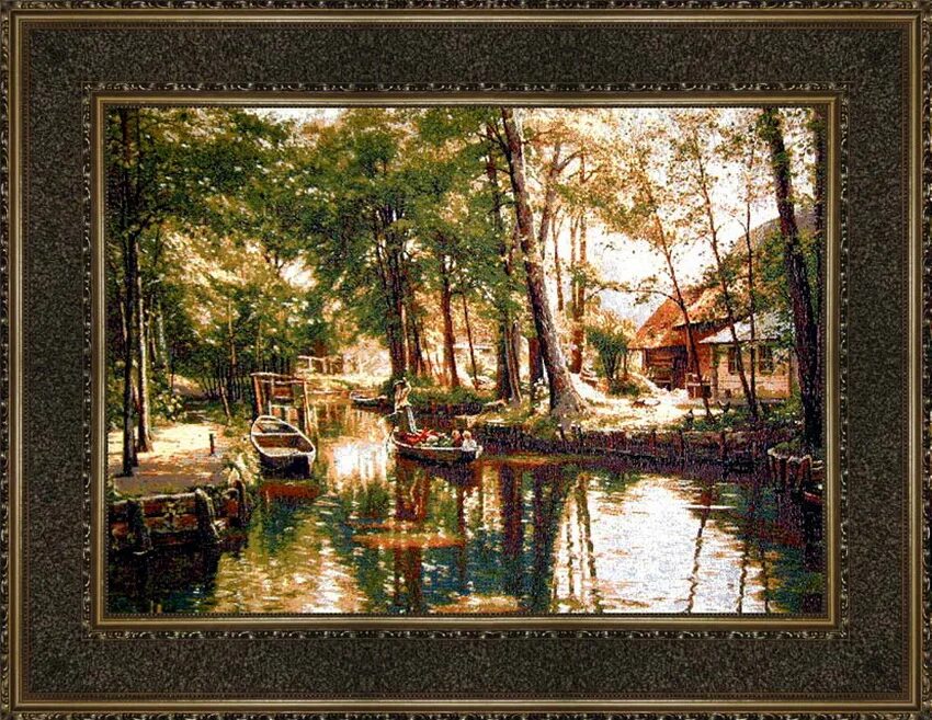 вышивка тихий уголок. картина тихий уголок. художник баргов а. картина гобелен тихий уголок. набор дименшенс twilight calm.