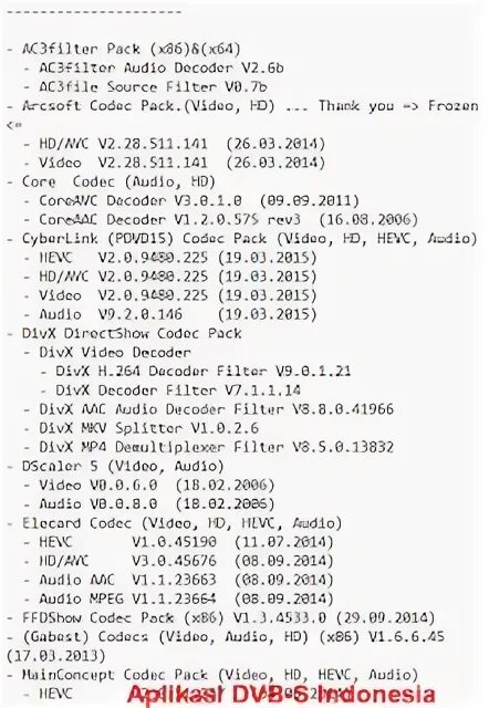 Packed codes