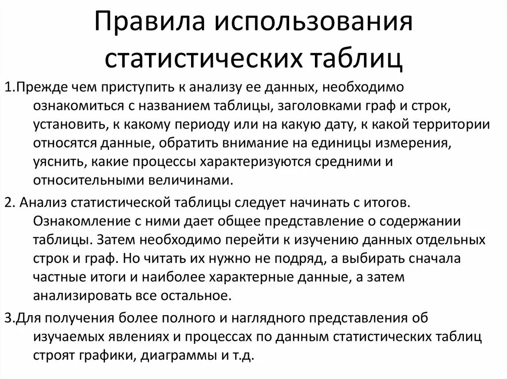 Правила построения статистических таблиц. Характеристика статистических таблиц. Чтение статистических таблиц. Правила составления статистических таблиц. И используются для статистического