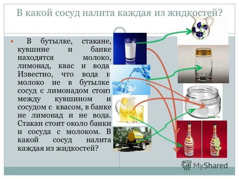 в бутылке стакане кувшин и банке находятся молоколимонад. на столе поставлены в ряд бутылка кружка. в бутылке стакане кувшине и банке находятся. в бутылке стакане кувшине и банке. в банке стакане кувшине и банке находятся молоко лимонад квас и вода.