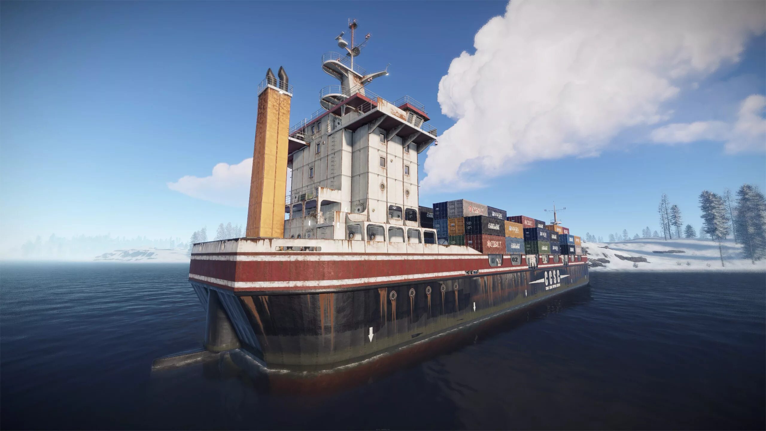 Rust cargo. Карго Rust. Карго шип раст. Грузовое судно раст. Грузовой корабль раст.