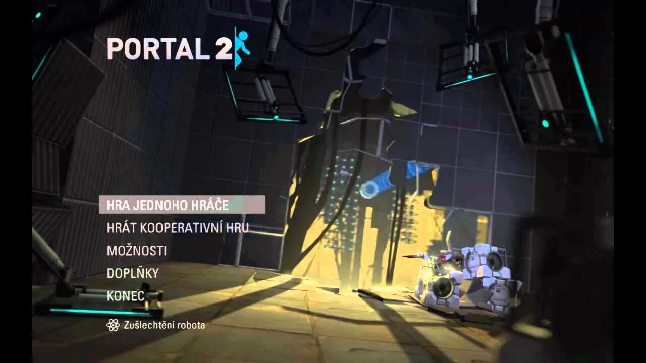 Portal menu. Меню портал 2. portal 2 главное меню. игра portal главное меню. portal 2 main menu.