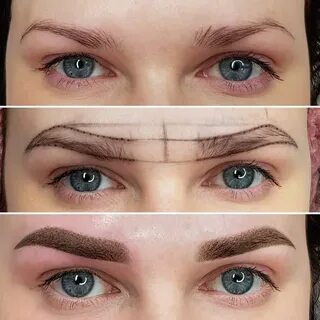 Брови после напыления по дням как выглядят