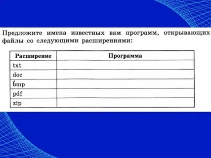 Имена программ с txt