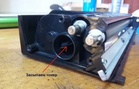 Засыпать тонер