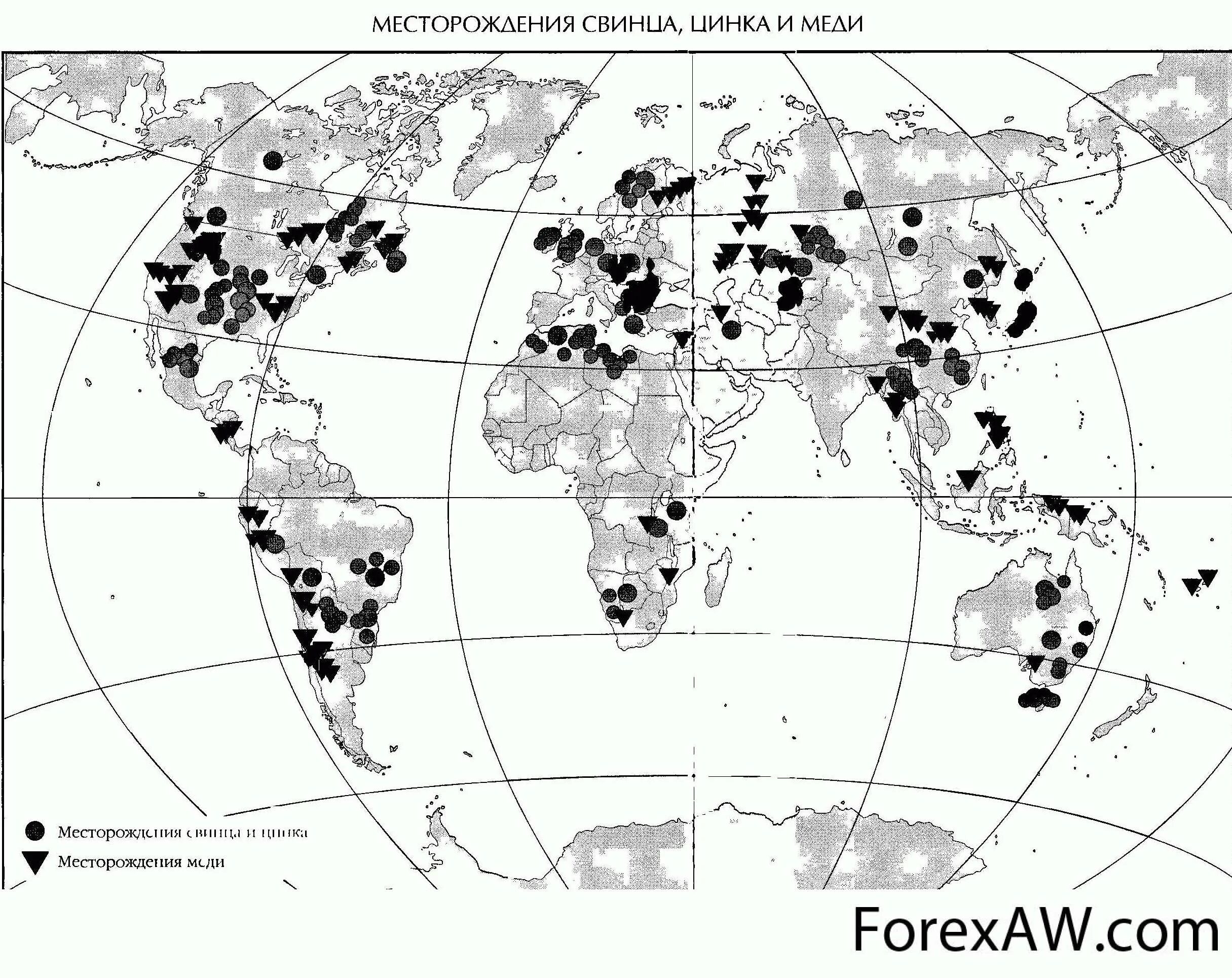 Крупные месторождения ископаемых в россии. Полиметаллические руды месторождения в России на карте. Карта месторождений медных руд в мире. США свинцово цинковые руды карта.