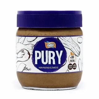 BELLANUT PURY PEANUT 375 GR%100 yer fıstığından elde edilen ve hiçbir katkı...