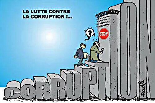 Corruption. Living corruption. Living corruption. Living corruption. Stop corruption.