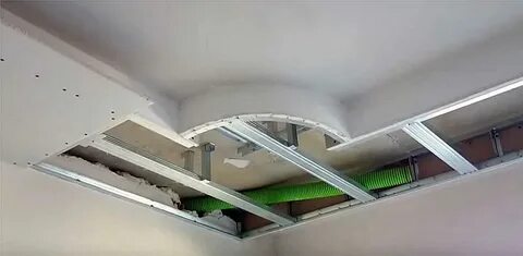 Как собирать потолок из гипсокартона